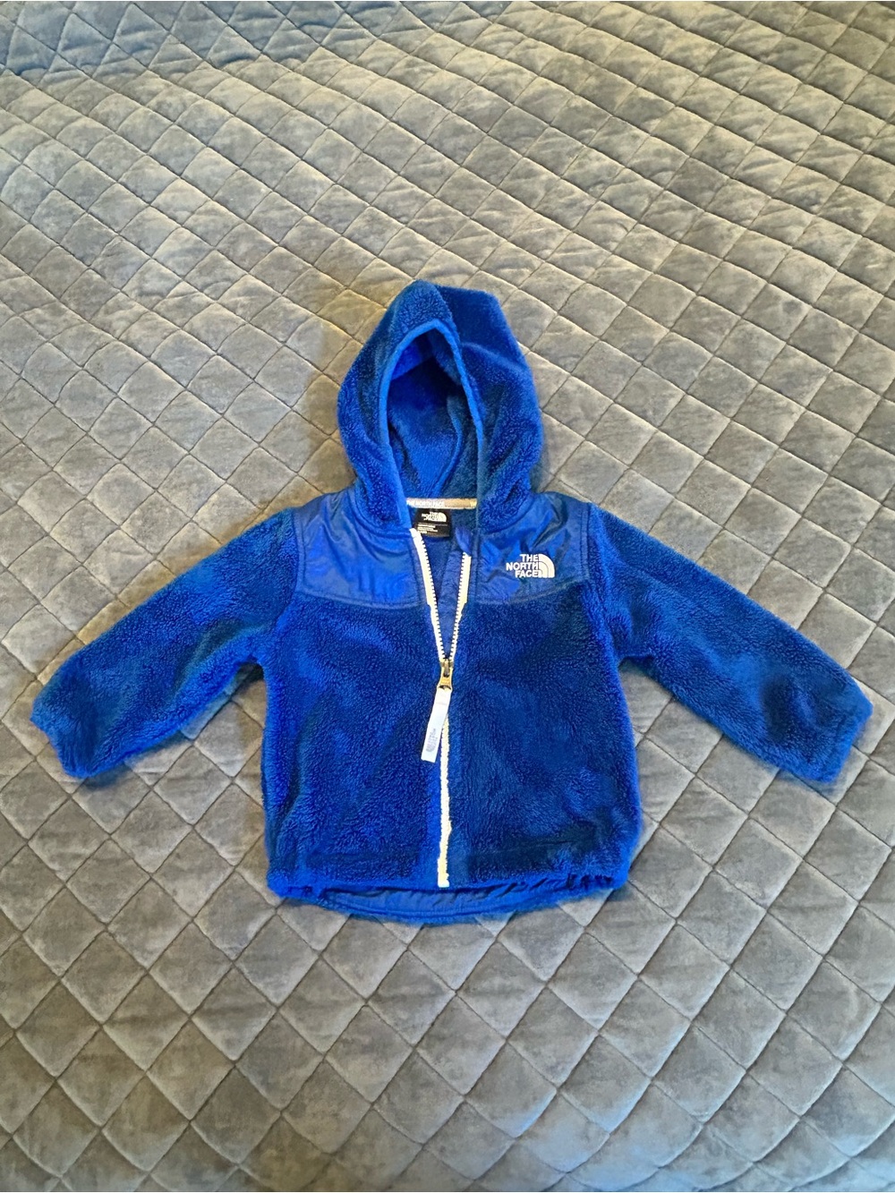 The North Face Infants’ Royal Blue Hooded Fleece Jacket
